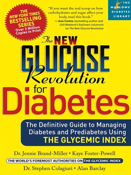 Title details for The New Glucose Revolution for Diabetes by Dr. Jennie Brand-Miller - Available